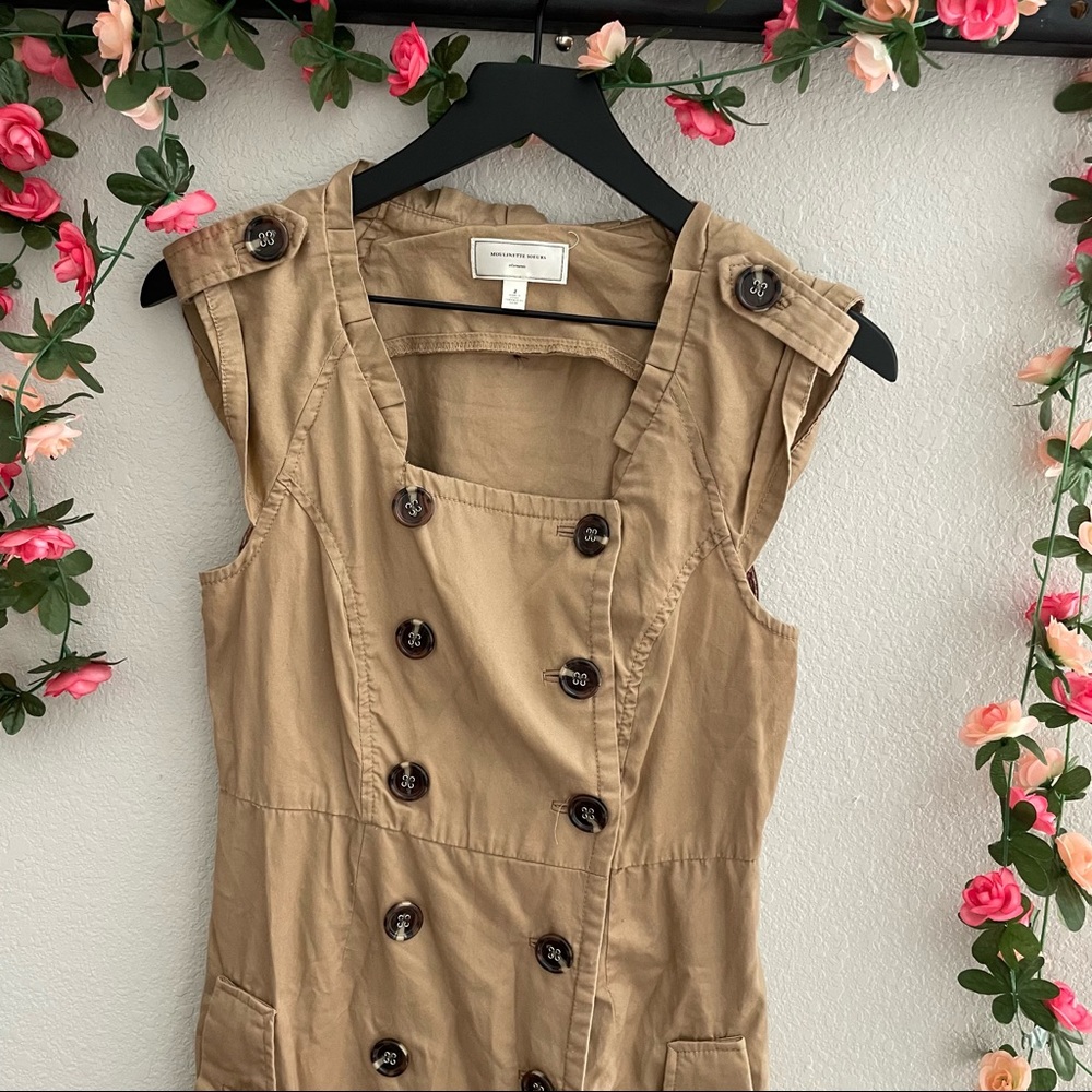 Moulinette Soeurs Size 2 Tan Dress